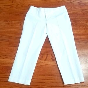 White crop pants size 4, INC brand